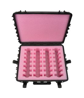 28 x 3.5" SATA / PATA / IDE Wheeled Hard Drive Storage Case - DORO D2116-7W